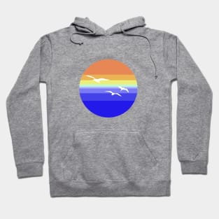 Seagulls over the sea Hoodie